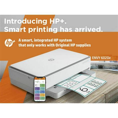 HP ENVY 6020e All-In-One Inkjet Printer Grey / White with remainder of ...