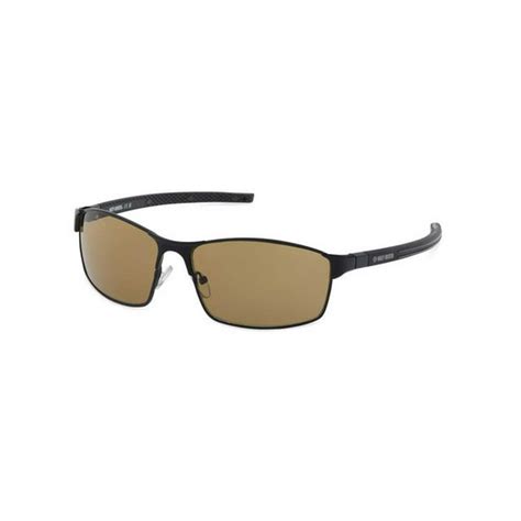 Harley Davidson Mens Square Metal Sunglasses Matte Black Frames And Brown Lenses Harley