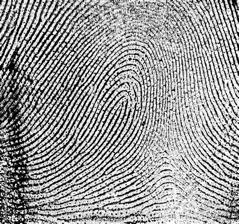 Black Fingerprint Seamless Background On Square Shape Stock Photo