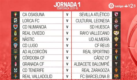 Calendario Laliga 123 Fechas Y Jornadas