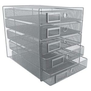 Sds Wire Mesh Filing System Drawer Silver