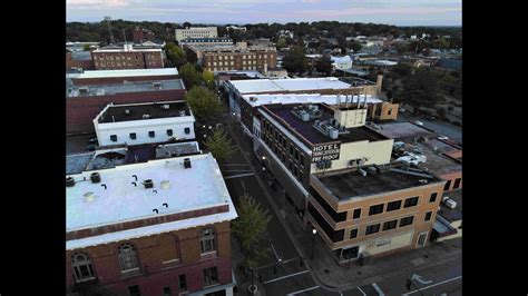 Aerial View Of Downtown Martinsville Virginia Youtube