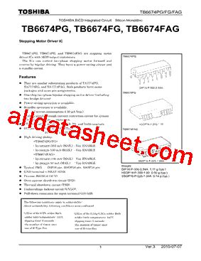 TB6674PG Datasheet(PDF) - Toshiba Semiconductor