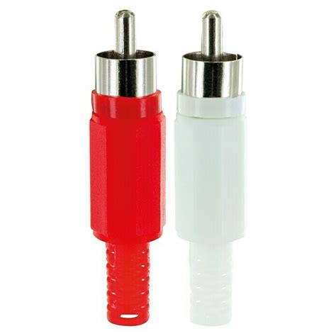 Schwaiger Cinch Stecker Set 2 Stk Rot BAUHAUS