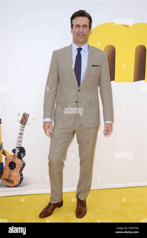 Jon Hamm attends the premiere of Minions held at the Shrine Auditorium in Los Angeles, CA, USA ...