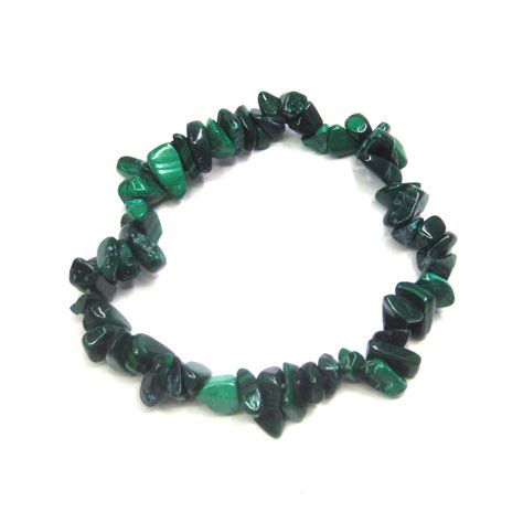 Malachite Chip Bracelet Ilona Biggins Beads Pearls