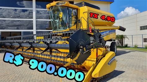 Nova Colheitadeira New Holland Tx Youtube