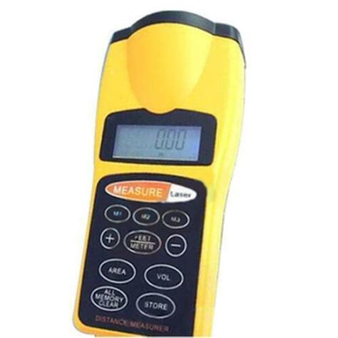 New Digital Lcd Ultrasonic Distance Measure Meter Laser Pointer Ebay