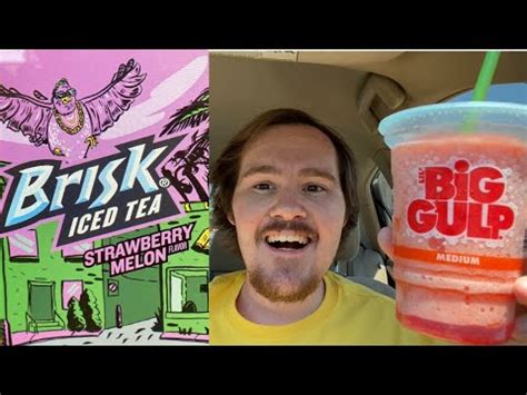 Eleven Brisk Strawberry Melon Slurpee Review Youtube