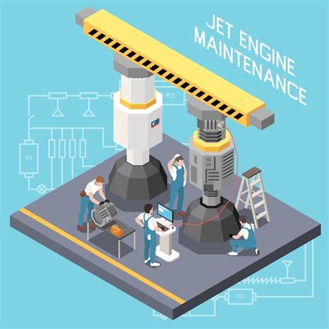 Free Vector Isometric And Isolated Industrial Maintenance Engineer