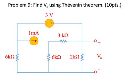 Solved Find V O Using Thevenin Theorem Chegg