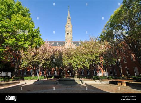 Georgetown University Main Building In Washington Dc United States