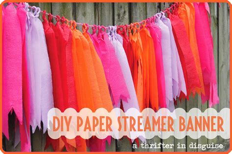 A Thrifter in Disguise: DIY Crepe Paper Party Banner