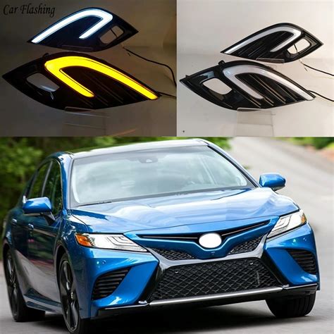 Pcs For Toyota Camry Xse Se Drl Led Fog Lamp Daytime Running