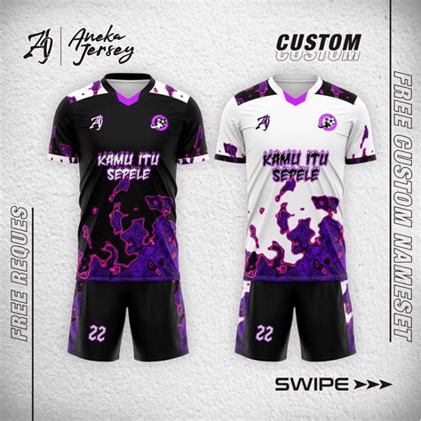 Jual Jersey Bola Futsal Volly Custom Terbaru Free Namaset Bisa Satuan