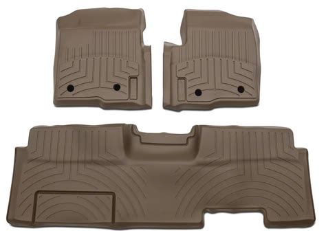 Weathertech F 150 DigitalFit Front Rear Floor Liners Tan T527359