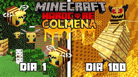 Sobreviv D As Siendo Una Abeja En Minecraft Hardcore Youtube