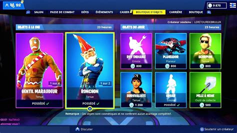 BOUTIQUE FORTNITE du 23 Décembre 2018 ITEM SHOP December 23 2018