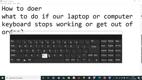 What To Do If Laptop Or Computer Keyboard Stops Working Youtube