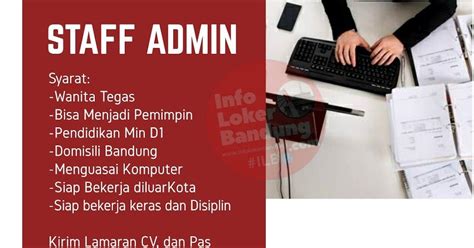 Lowongan Kerja Staff Admin Cv Arthagraha Bandung Agustus Info