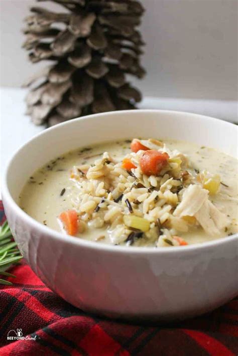 Creamy Leftover Turkey Wild Rice Soup Beeyondcereal