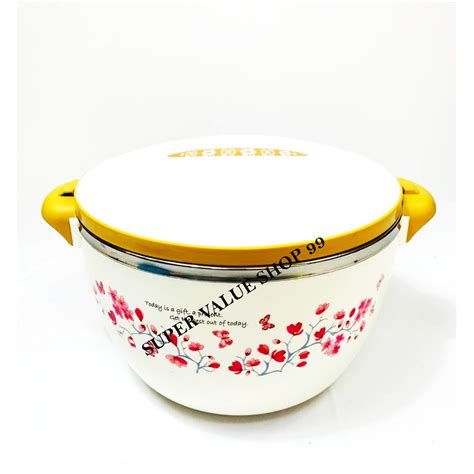 Readystock Bekas Nasi Tahan Panas Termos Nasi Thermal Food Container Hot Pot With Lock