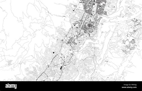 Satellite Map Of Quito Ecuador City Streets Street Map City Center