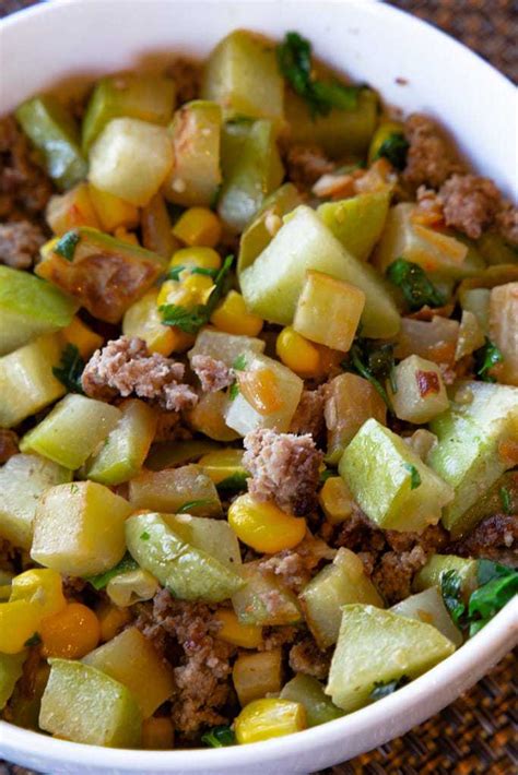 Beef Picadillo De Chayote Costa Rica Pura Vida Moms