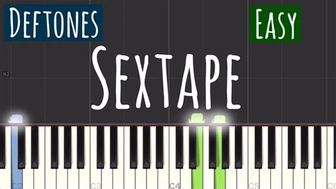 Deftones Sextape Piano Tutorial Easy Youtube