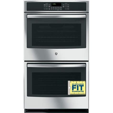 Ge 30 In Self Cleaning Single Fan European Element Double Electric Wall Oven Stainless Steel