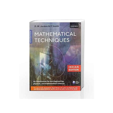 Mathematical Techniques By Jordan Buy Online Mathematical Techniques