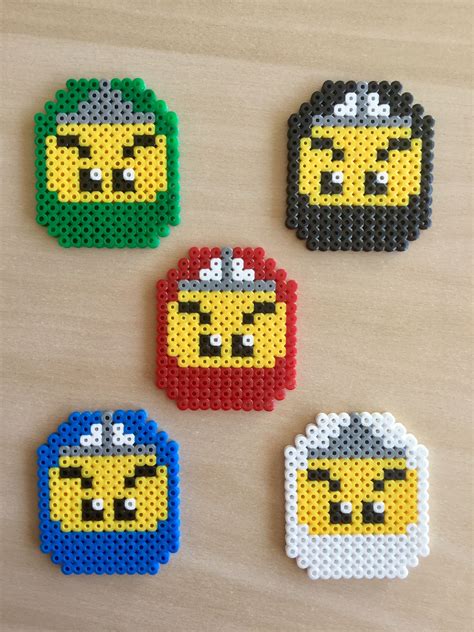 Ninjago Lego Perler Perler Bead Art Iron Beads Easy Perler Beads Ideas