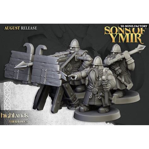 Dwarf Ballista Pour La Faction Sons Of Ymir De Highlands Miniatures