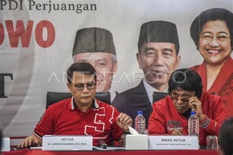 Keterangan Pers TKRPP PDI Perjuangan ANTARA Foto