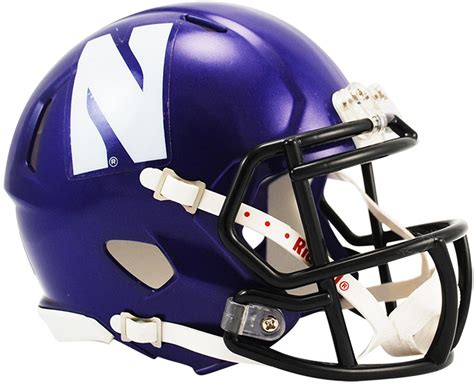 Fanatics Authentic - Riddell Northwestern Wildcats Revolution Speed Mini Football Helmet ...