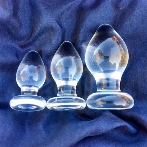 Glass Butt Plug Set Of Anal Training Kit Simple Etsy