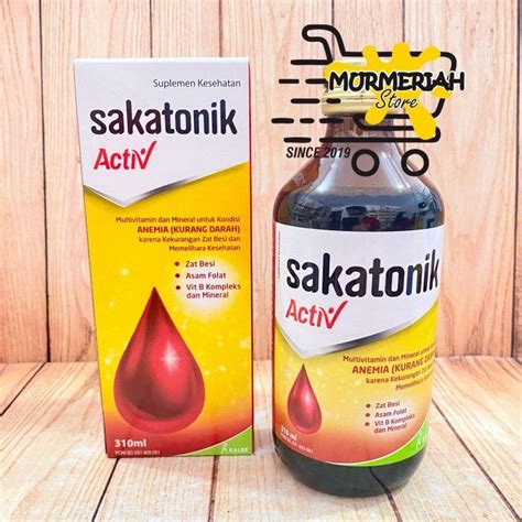 Sakatonik Activ Botol Ml Multivitamin Mineral Untuk Anemia