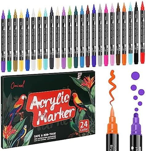 Amazon Zosxi Acrylic Paint Pens Dual Tip Colors For Rock