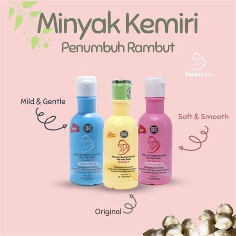 Jual Fora Minyak Kemiri Penyubur Rambut Vitamin Penumbuh Rambut Bayi