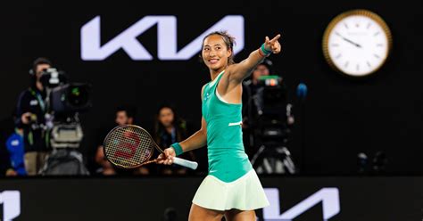 Tennis Open D Australie F Zheng S Offre Yastremska Et Rejoint