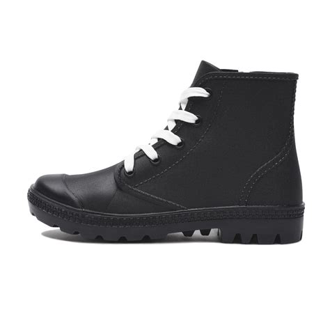 レディース 【abc Select】 エービーシーセレクト Lace Up Rain レースアップレイン W9001 Black White Abc Mart 【公式通販】