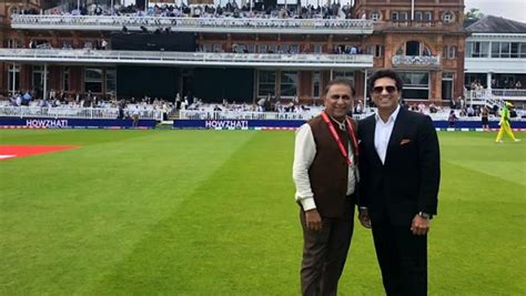 Sachin Tendulkar Shares Pic With Idol Sunil Gavaskar From Lord S