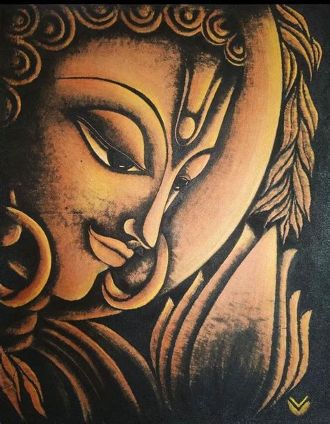 Pin By Nilam Shah On Buddha Fabric Painting On Clothes Fabric