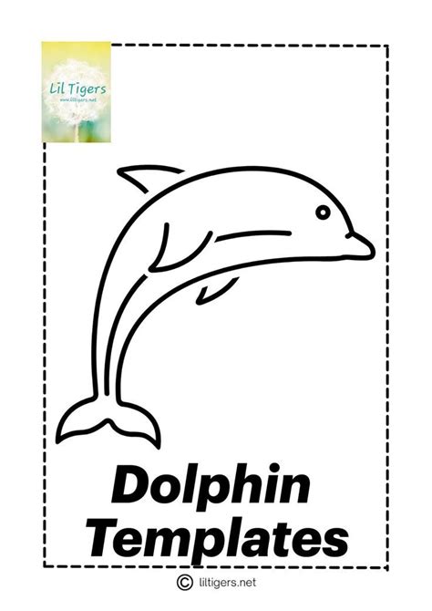 Free Printable Dolphin Templates