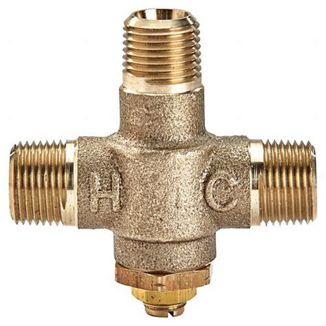 Powers 1 2 In Inlet Connection Size 1 2 In Outlet Connection Size Mixing Valve 820l69