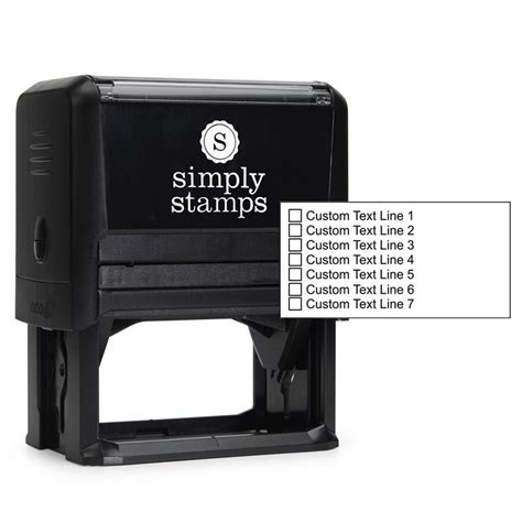 Line Custom Rubber Stamp Hc Brands