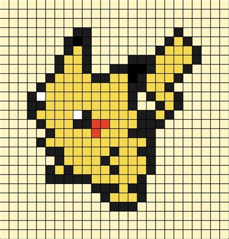 Pikachu Pixel Art | Pixel art, Pixel art pattern, Pixel art games