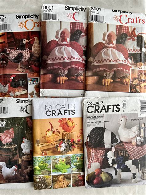 Rooster Sewing Pattern Chicken Sewing Pattern Sewing Pattern For
