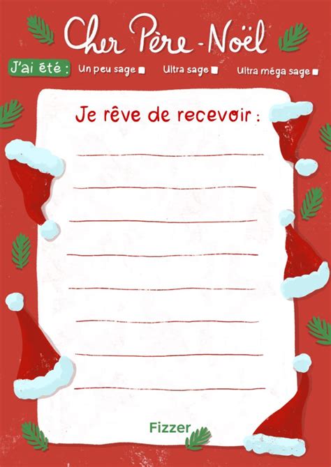 Lettre A Ecrire Au Pere Noel Table De Noel