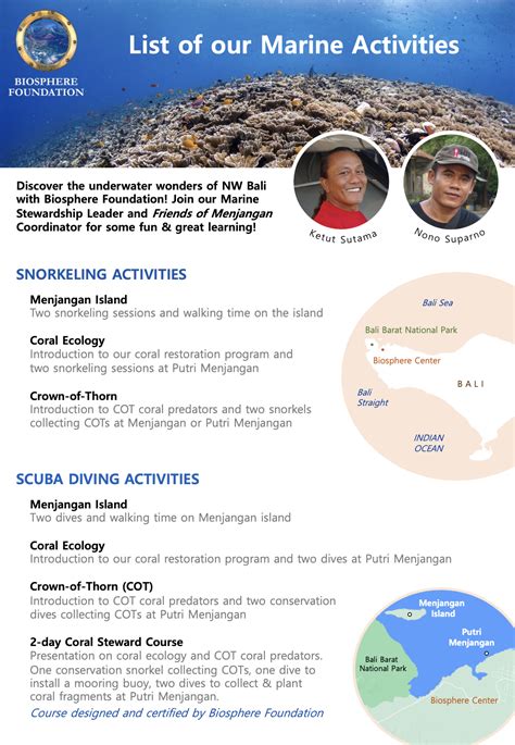 Marine Stewardship Activities - Biosphere Foundation